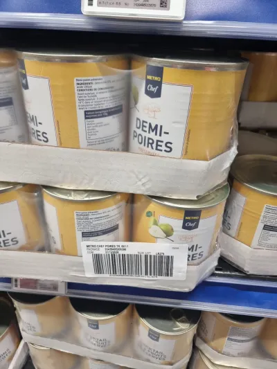 Poires en conserves