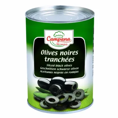 Olives Noires Tranchées en Rondelles
