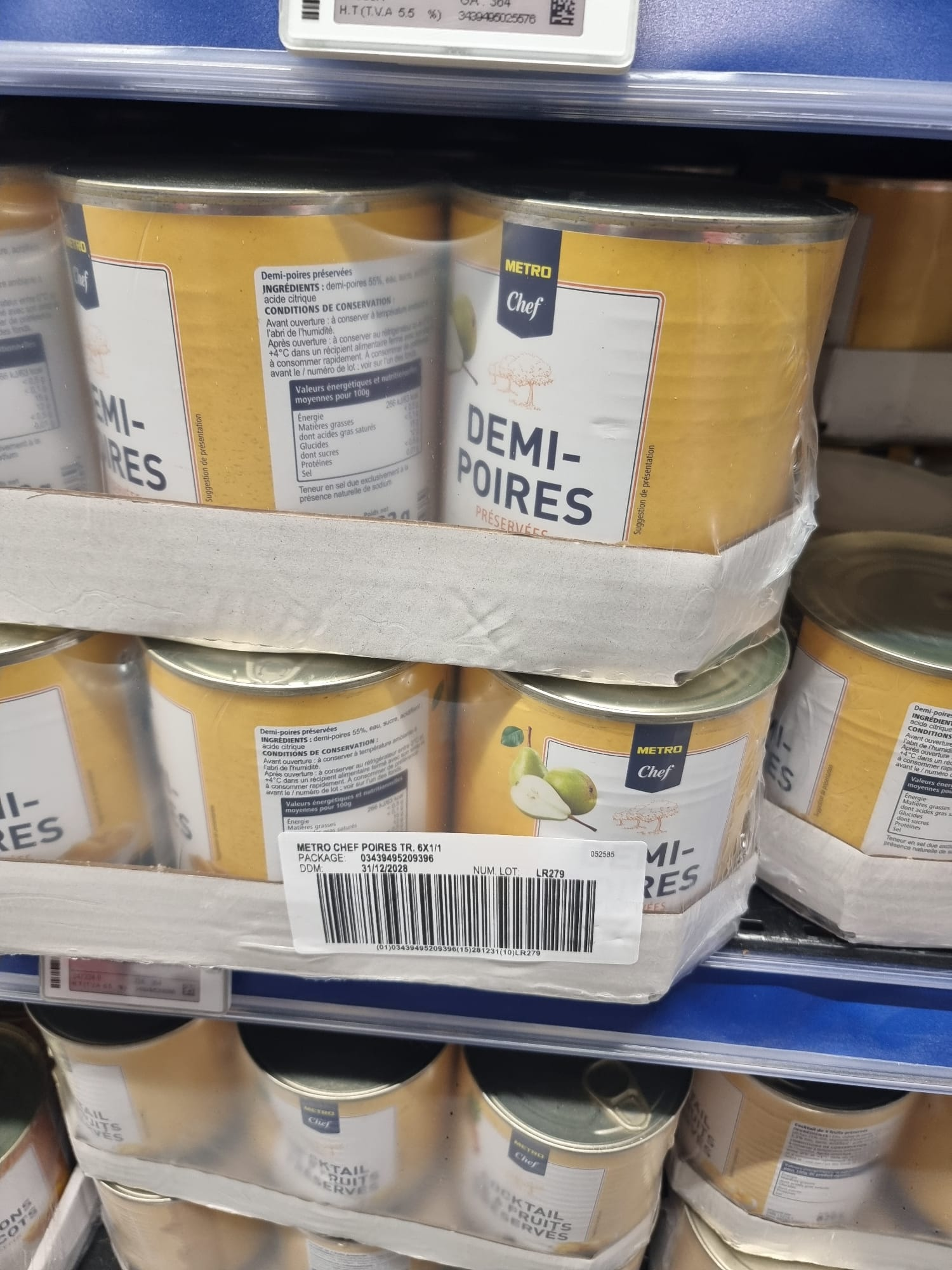 Poires en conserves