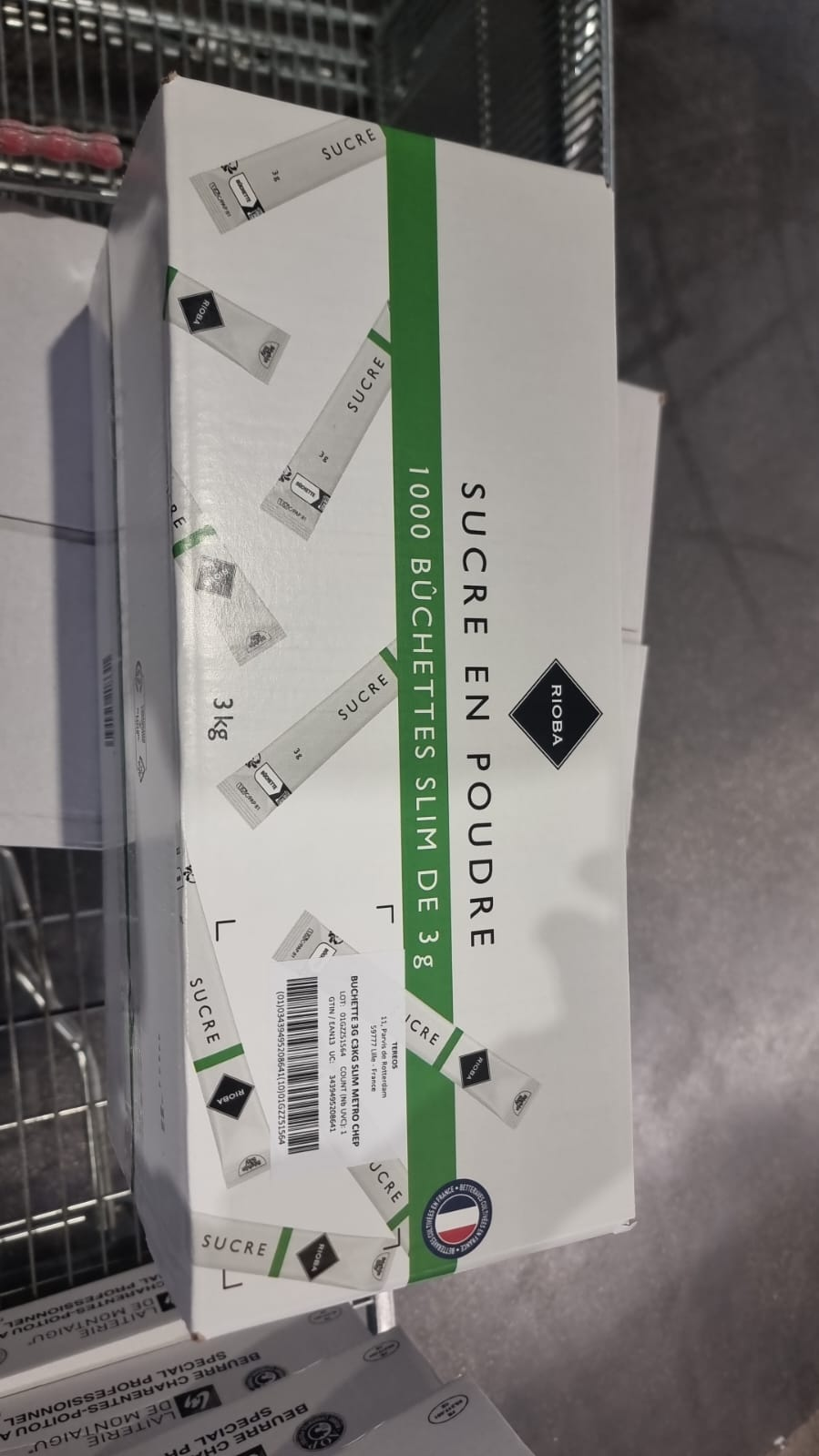 Sucre bûchettes Secours