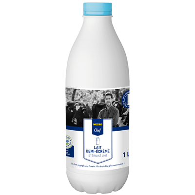 Lait demi-écrémé UHT 1 L