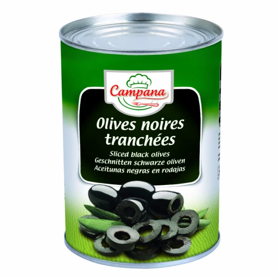 Olives Noires Tranchées en Rondelles